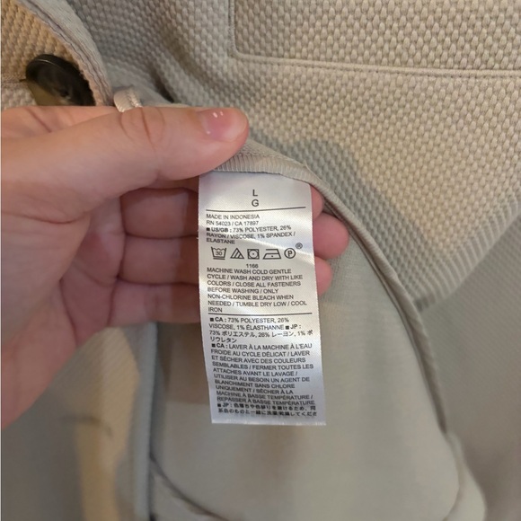 Banana Republic Knit Pique Blazer Hardly Worn Size L - Picture 11 of 12